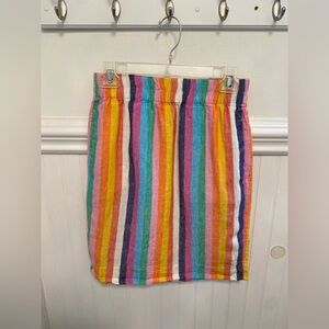 J. Crew Multicolor Striped Pencil Skirt